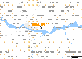 map of Sedlovina