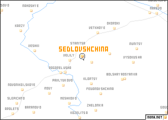 map of Sedlovshchina