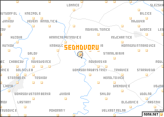 map of Sedm Dvorŭ