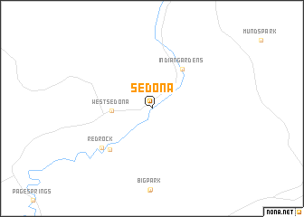 map of Sedona