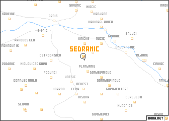 map of Sedramić