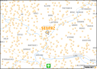 map of Sedraž