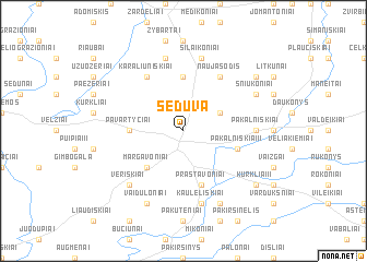 map of Šeduva