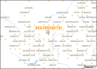 map of Sedyankovtsi