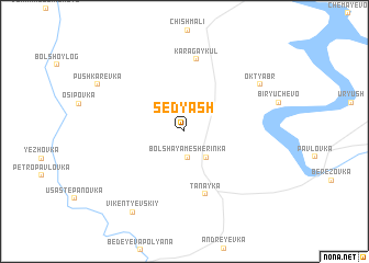 map of Sedyash