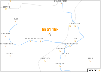 map of Sedyash