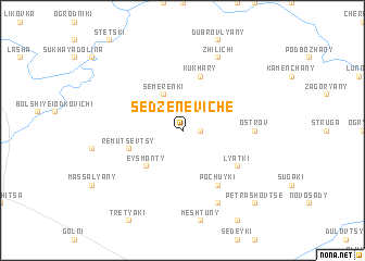 map of Sedzeneviche