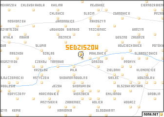 map of Sędziszów