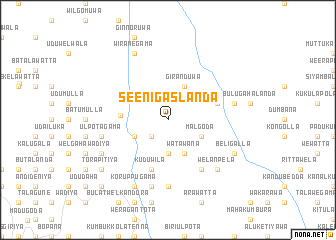 map of Seenigaslanda