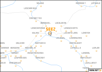 map of Séez