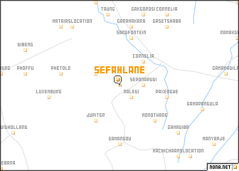 map of Sefahlane