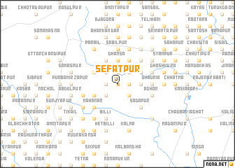 map of Sefātpur