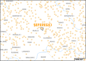 map of Seferegići