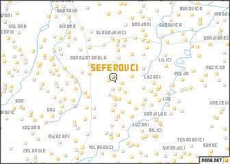 map of Seferovci