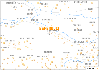map of Seferovci