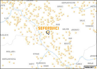 map of Seferovići