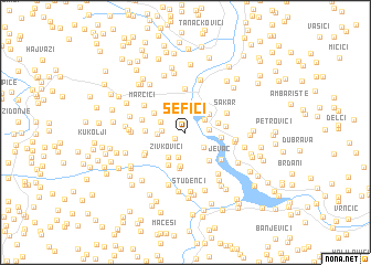 map of Sefići