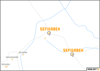 map of Sefīd Ābeh