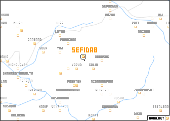 map of Sefīd Āb