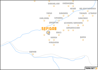 map of Sefīd Āb