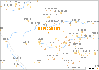 map of Sefīd Dasht