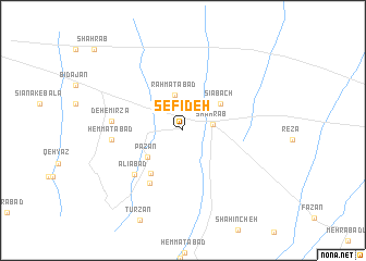 map of Sefīdeh