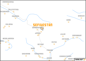 map of Sefīdestān