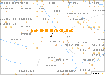 map of Sefīd Khānī-ye Kūchek