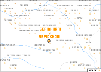 map of Sefīd Khānī