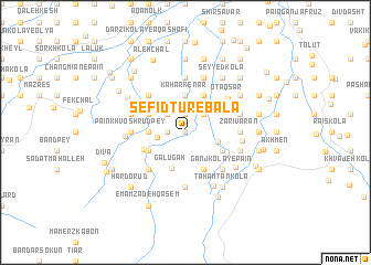 map of Sefīd Ţūr-e Bālā