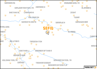 map of Sefīd