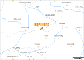 map of Sefikeng