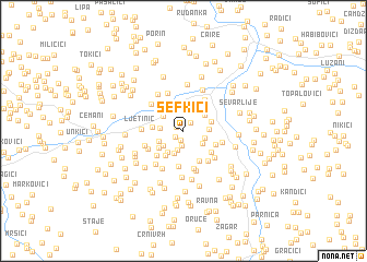 map of Sefkići