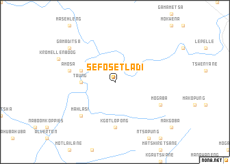 map of Sefosetladi