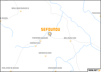 map of Séfounou