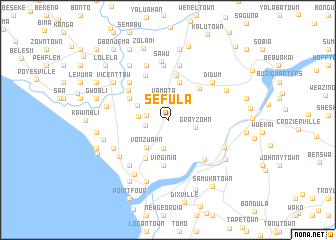 map of Sefula