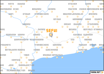 map of Sefwi