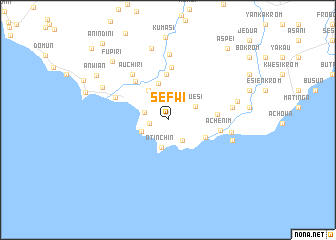 map of Sefwi