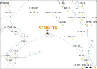 map of Segarcea