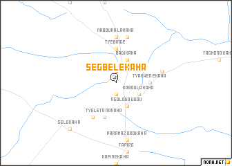 map of Sègbélékaha