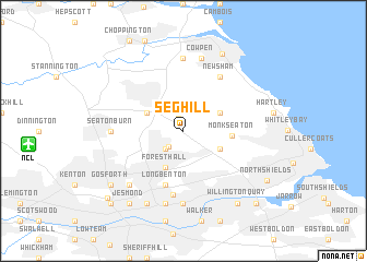 map of Seghill