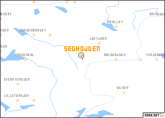 map of Seghöjden