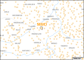 map of Segići