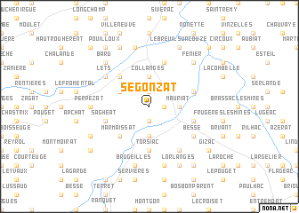 map of Segonzat