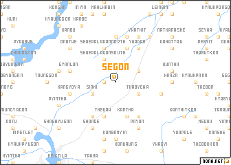 map of Segon