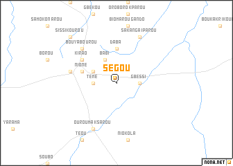 map of Ségou