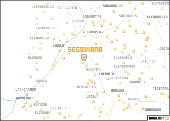 map of Segoviana