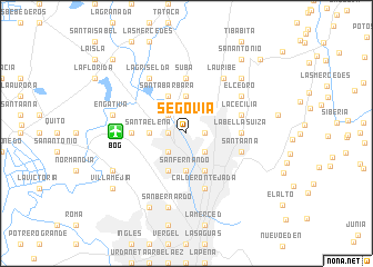 map of Segovia