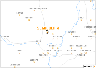 map of Séguédénia
