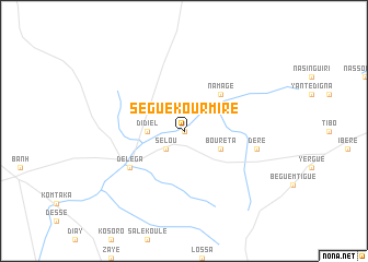 map of Ségué Kourmiré